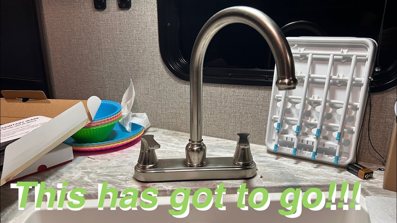 Replacing RV camper kitchen faucet