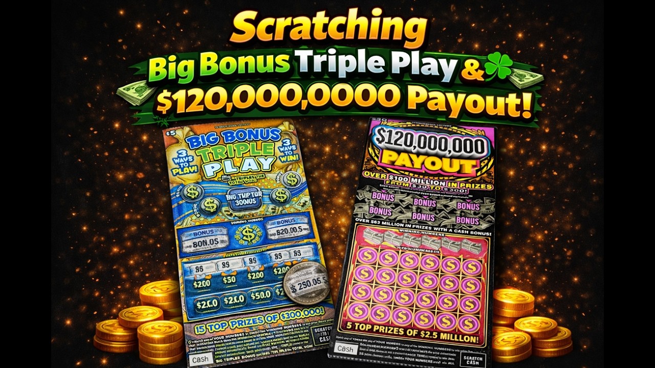 💰🔥 SCRATCHING BIG BONUS TRIPLE PLAY & $120,000,000 PAYOUT! 🔥💰