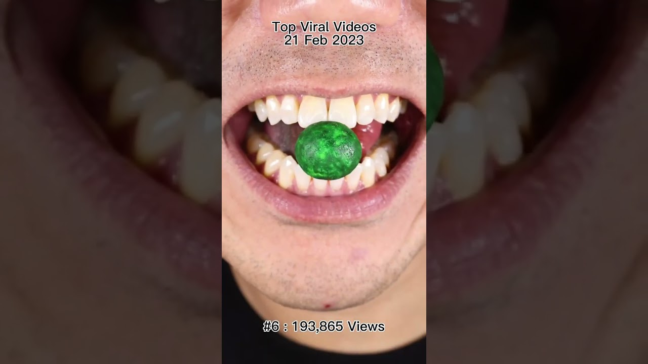 Chewing Gum ASMR Video Goes Viral with 193k Views in 24 Hours #ASMR see more 👆