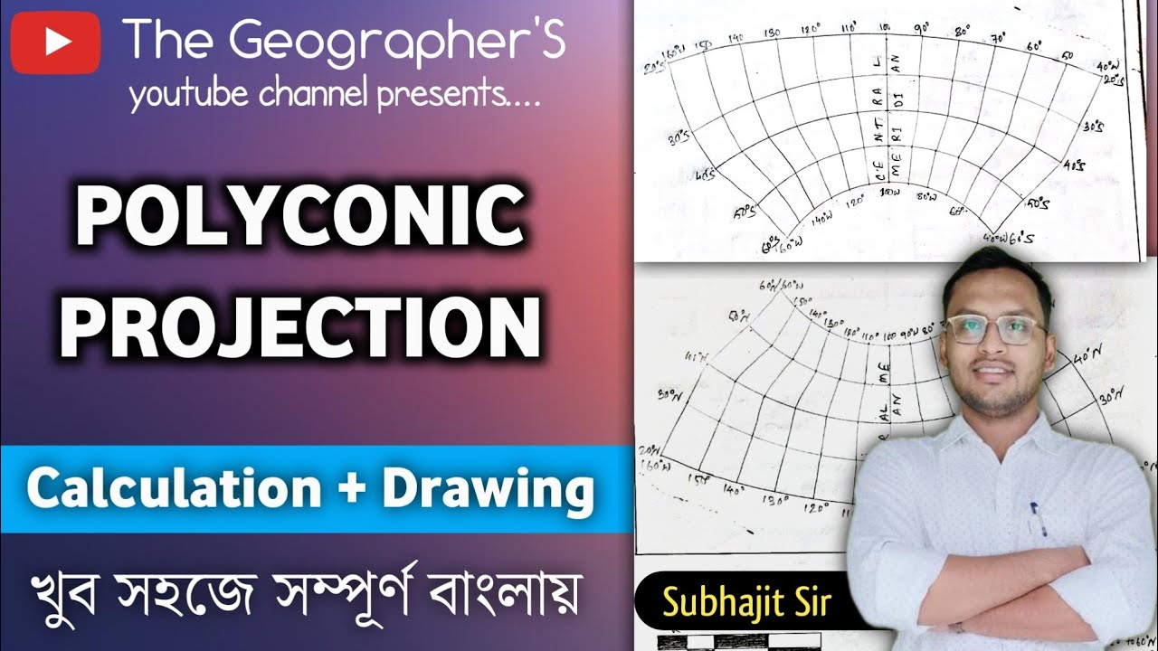 Polyconic Projection || Map Projection || Geography