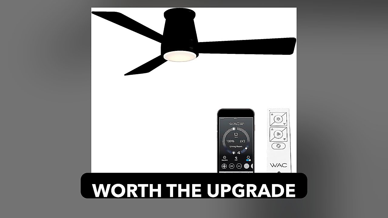 WAC Lighting Hug 3 Blades Smart Ceiling Fan Professional Grade