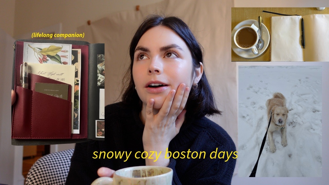 designing my forever journal & so much snow (cozy days in my life)