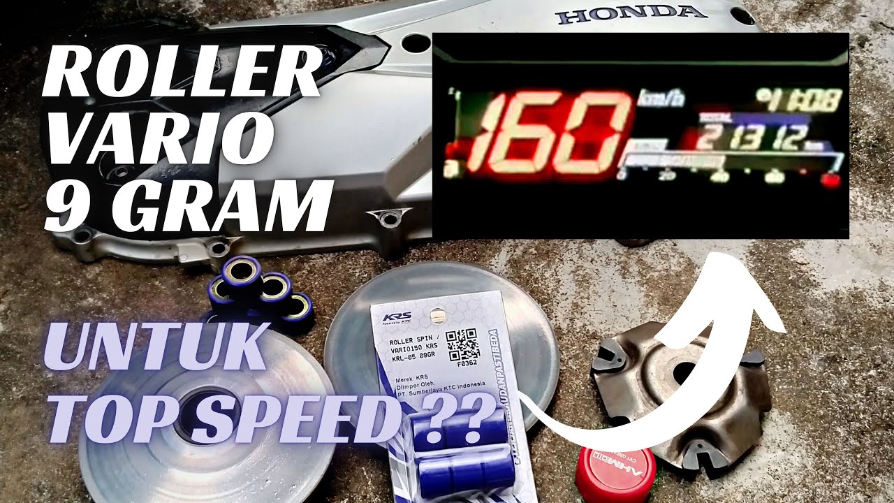 Roller vario untuk top speed  | pakai roller ringan atau berat biar cepat dapat top speed ??