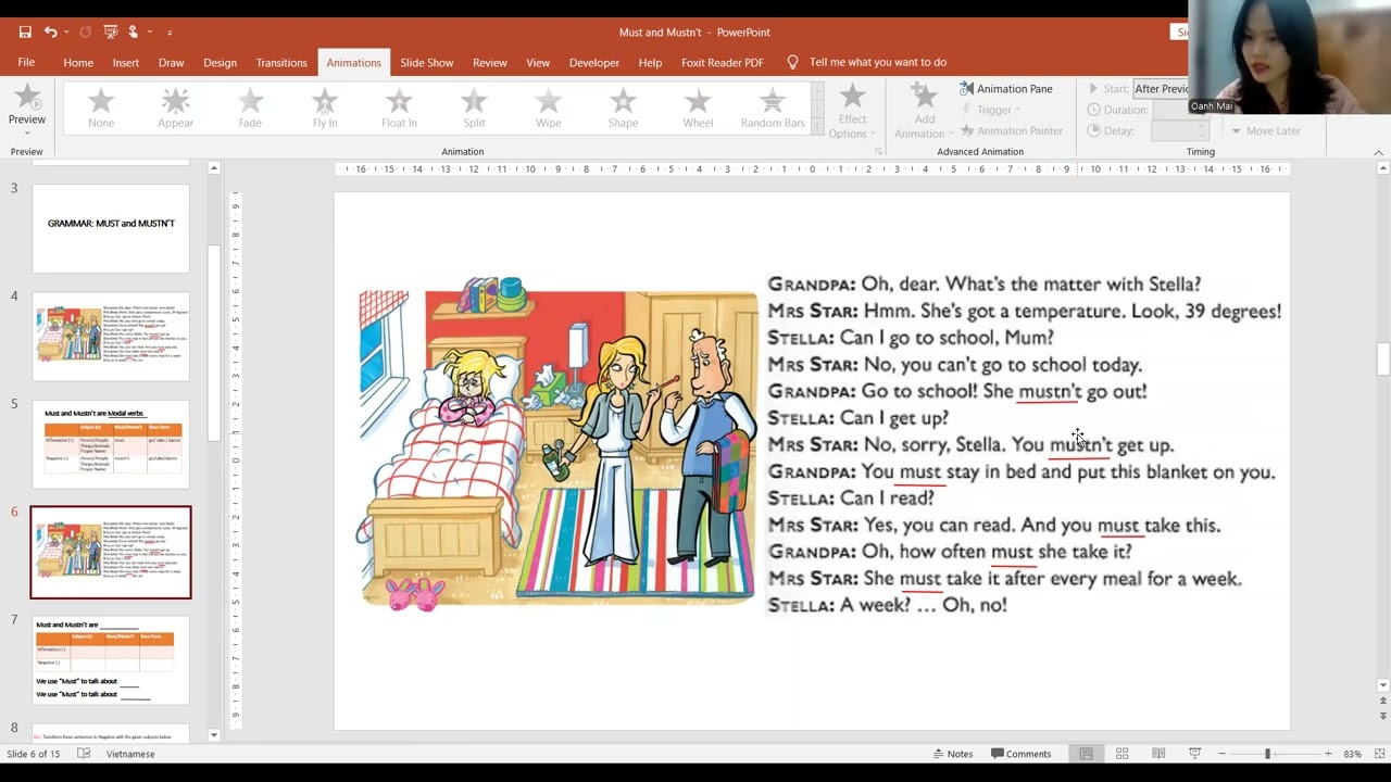 Instruct and Model Grammar_Must and Mustn’t 