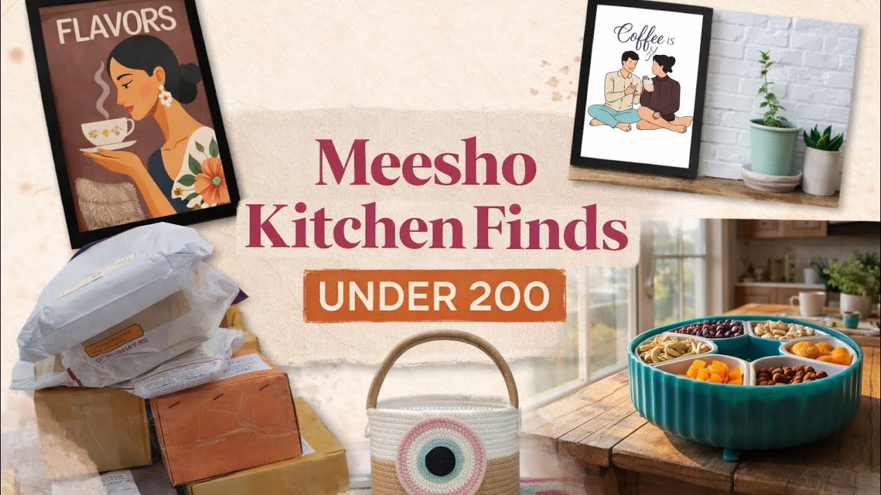 Best Meesho finds for Kitchen under 200 | Decorative items for kitchen | Affordable range