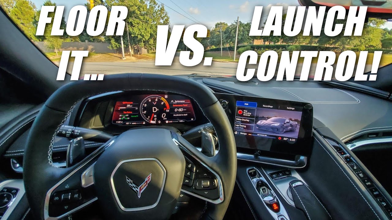 Насколько БЫСТРЕЕ работает система Launch Control на C8 Corvette?