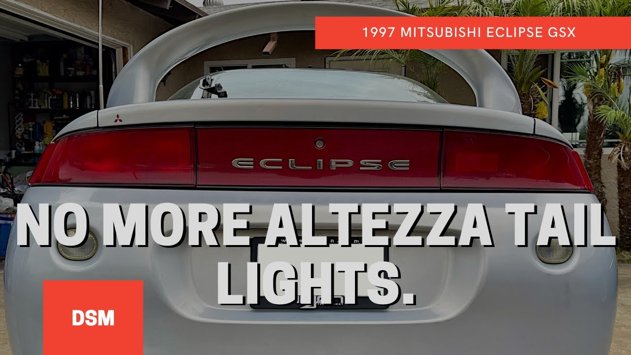 1997 Mitsubishi Eclipse GSX: EP.4 No More Altezza Tail lights.   4K