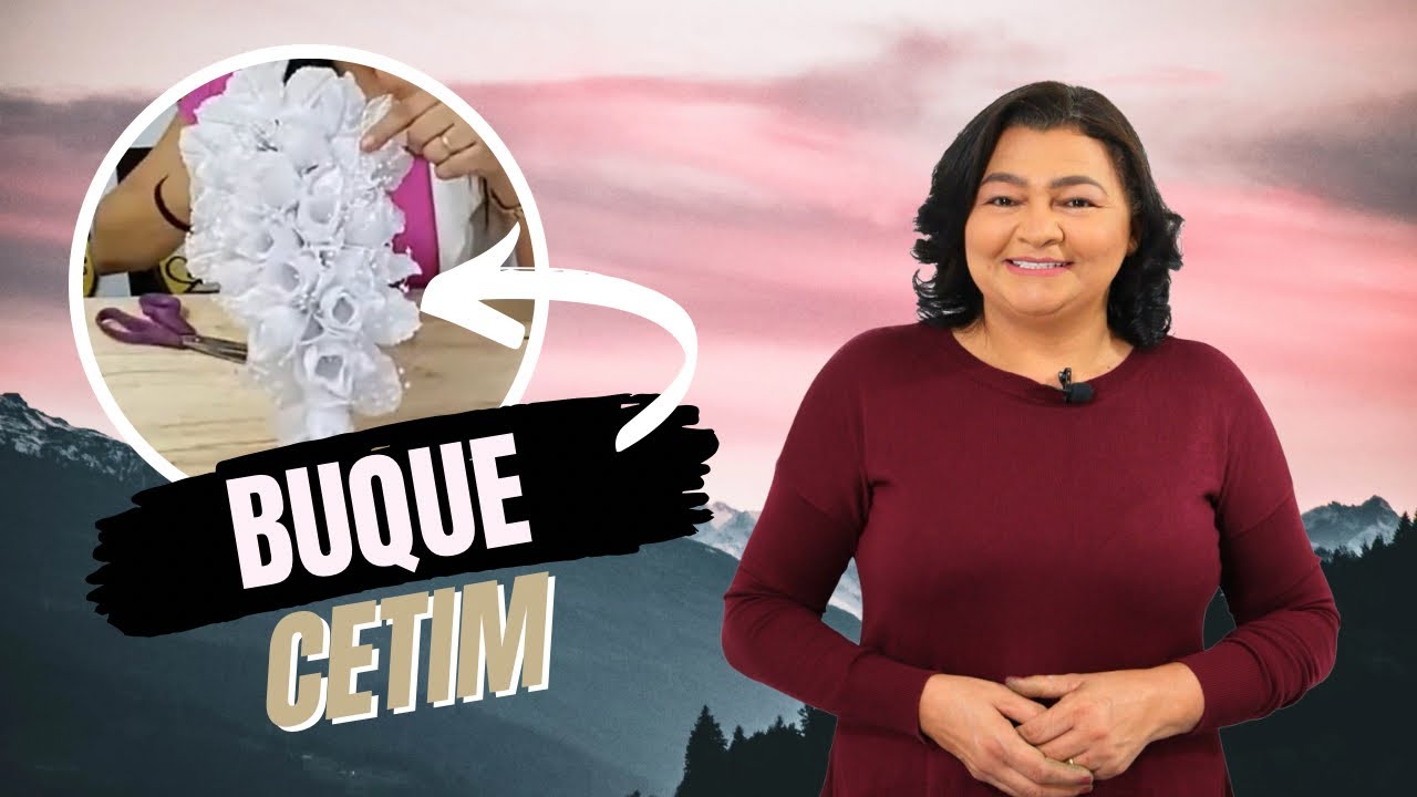 BUQUÊ FLORES DE CETIM - FLORES DA PIPOL