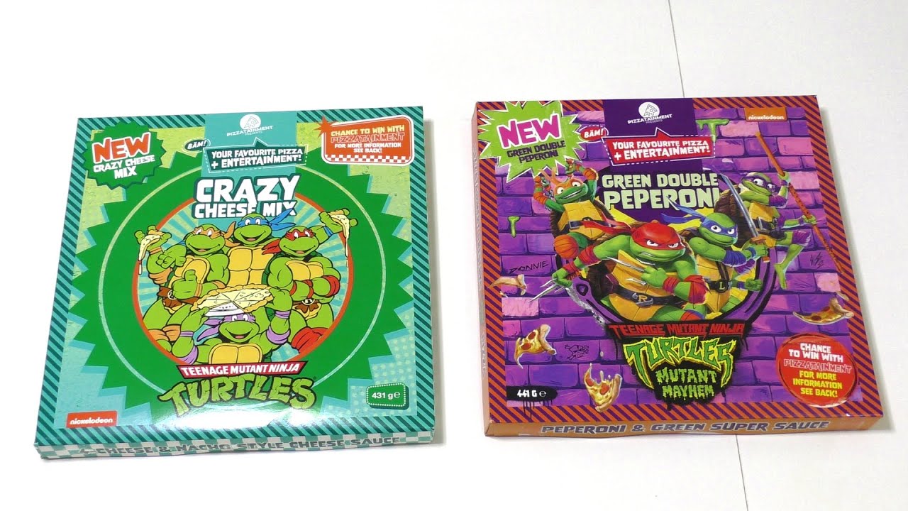 TMNT - real life Pizza: Green Double Peperoni & Crazy Cheese Mix