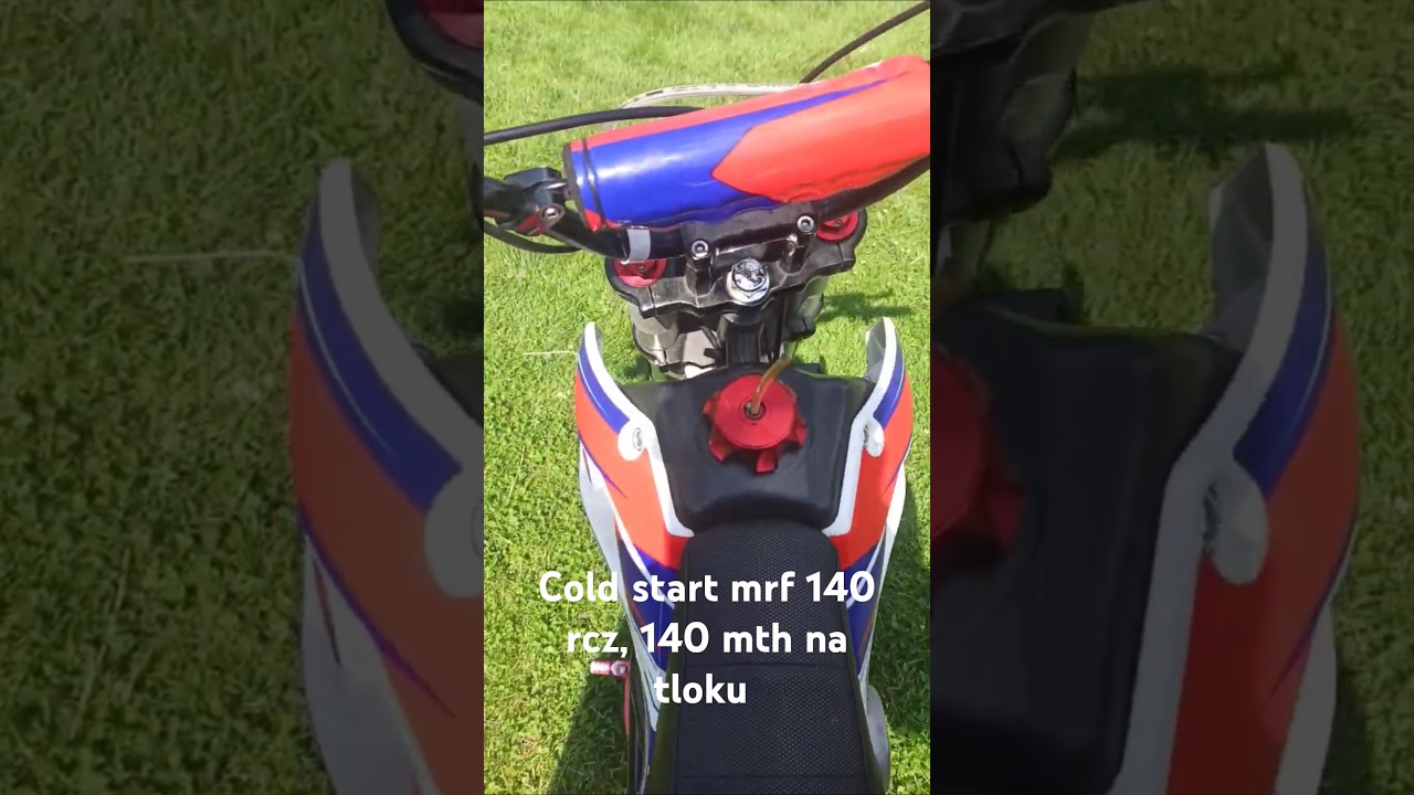 Jak odpala mrf 140 rcz 2020 na zimnym silniku. 140 mth bez remontu (Cold start)  #pitbike #mrf