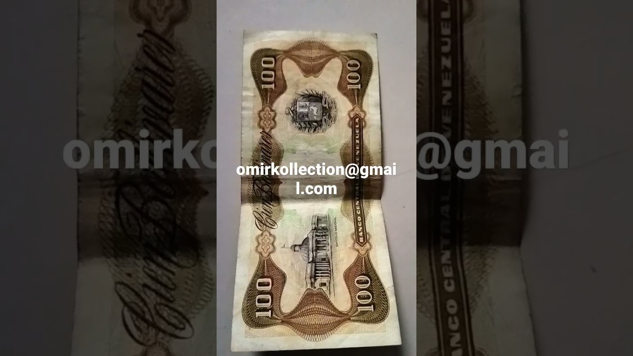 100 bolivares Venezuela 1992 
