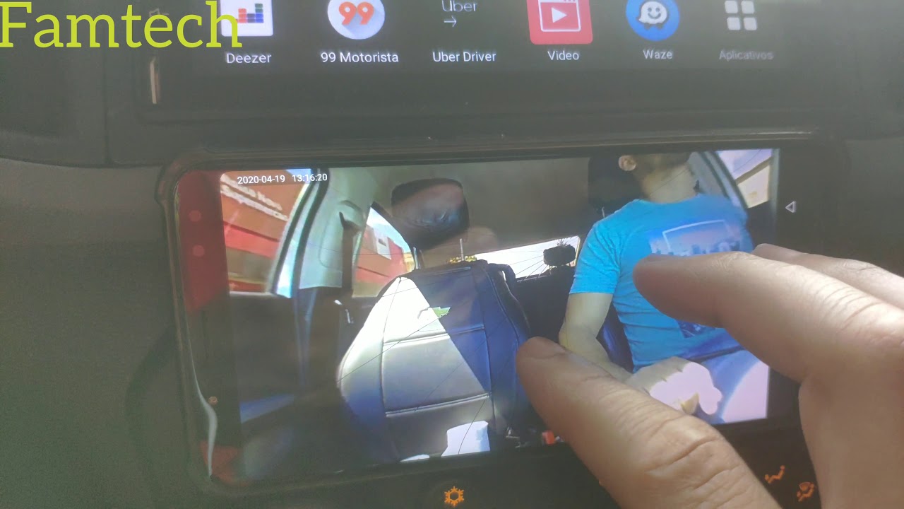 Câmera IP no carro acesso remoto de qualquer  Lugar