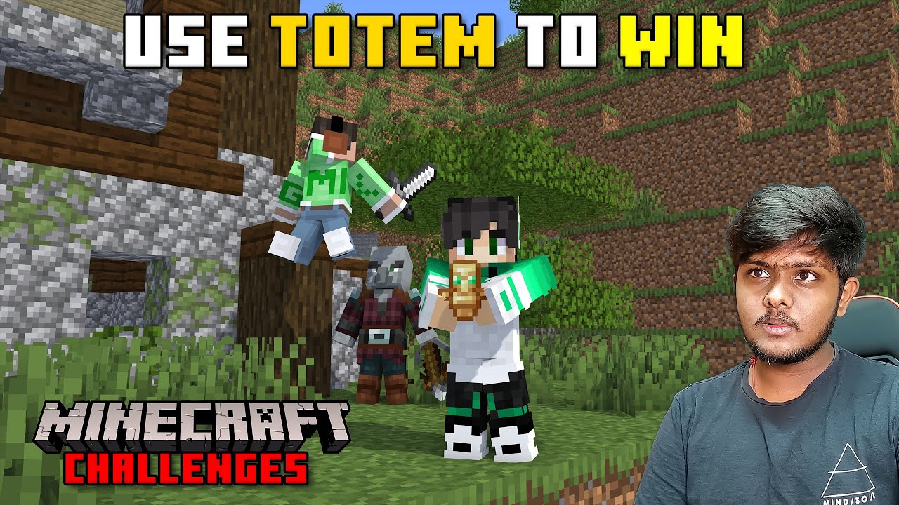 Whoever Use Totem Win | Minecraft Challenges | In Telugu | GMK GAMER