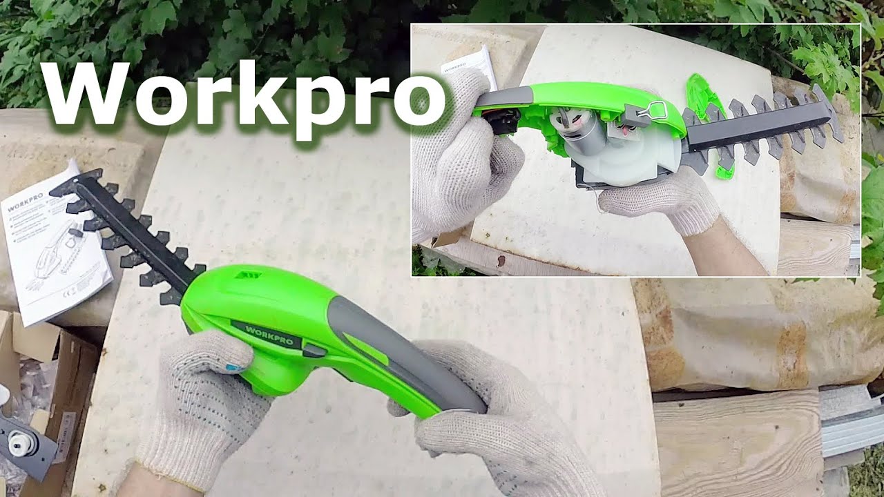 Триммер WORKPRO 7.2v Lithium-Ion W136017A / Cordless Hedge Trimmer and Grass Shears