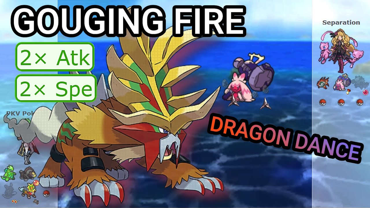 Dragon Dance Gouging Fire Is Too Good! (Pokemon Showdown Random Battles) (High Ladder)