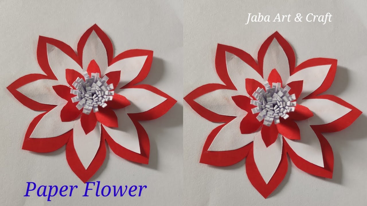 Beautiful Paper Flower Making | Easy DIY Paper Flower Craft | Handmade Paper Flower Tutorial