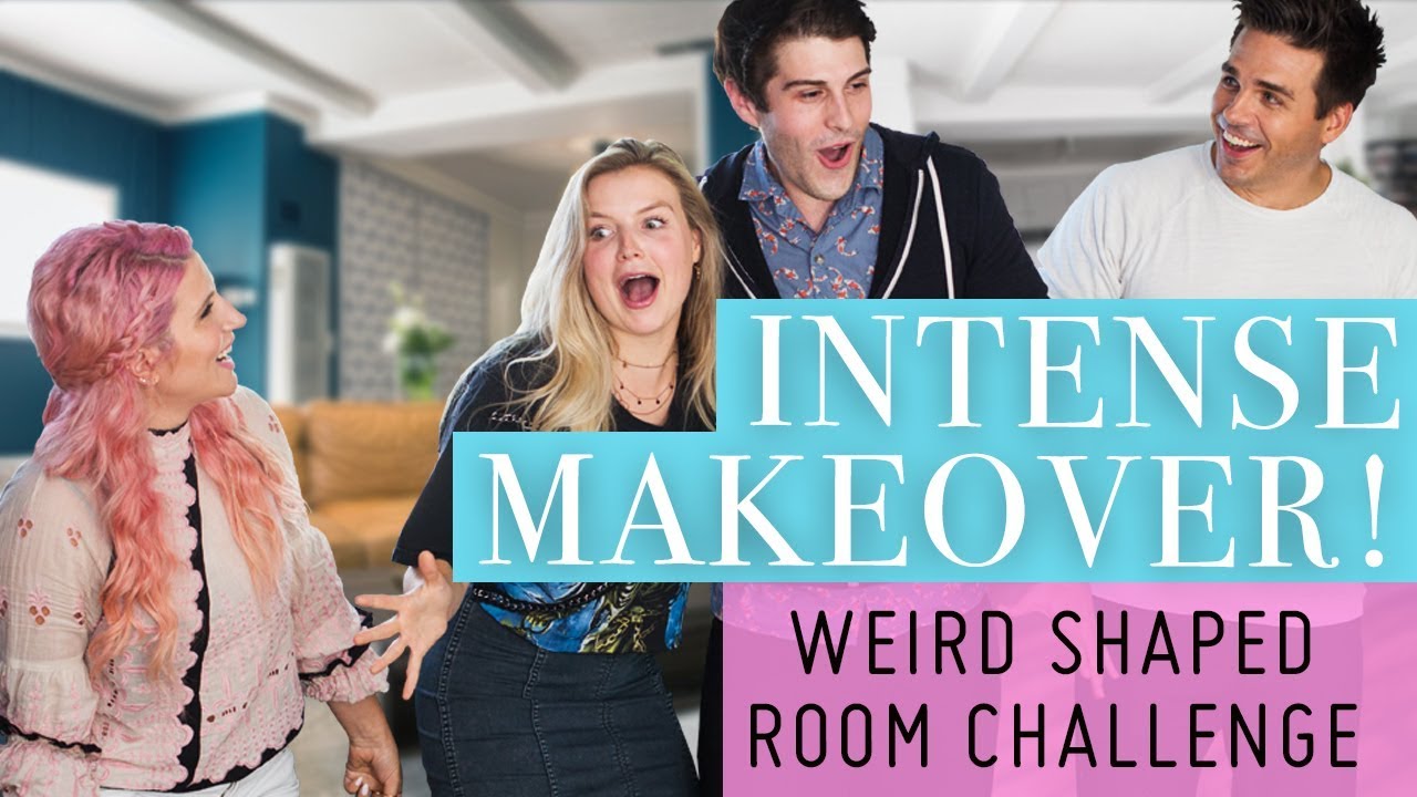 Weird Shaped Room Challenge! Drastic Makeover