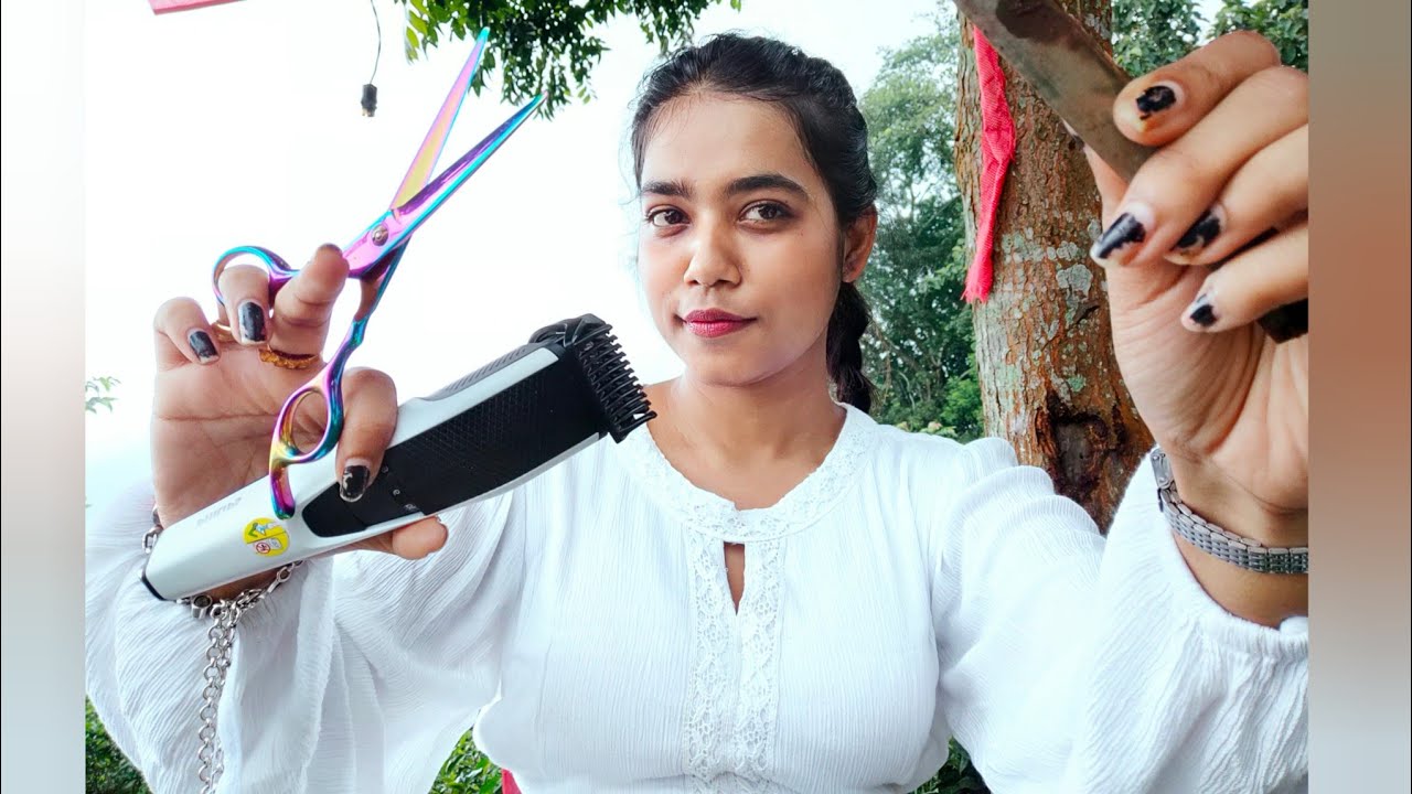 ASMR HINDI- Indian Girl Making You Bald |Head Shaving + Trimming + Massage [Personal Attention]