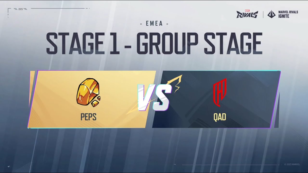 Team Peps vs Al Qadsiah | Marvel Rivals Ignite EMEA Stage 1 - Group Stage Week 2 Day 1