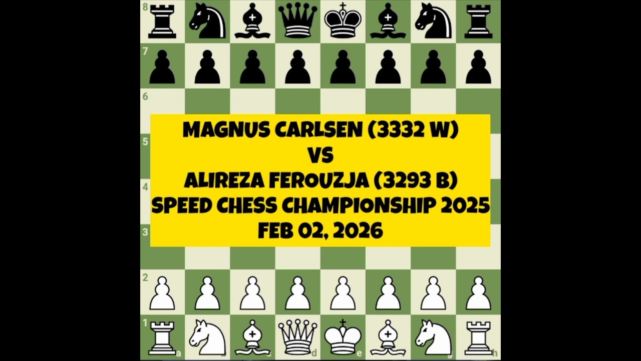 Magnus Carlsen vs Alireza Ferouzja  | KING PAWNS ENDGAME MASTERPIECE | Speed Chess Championship 2025