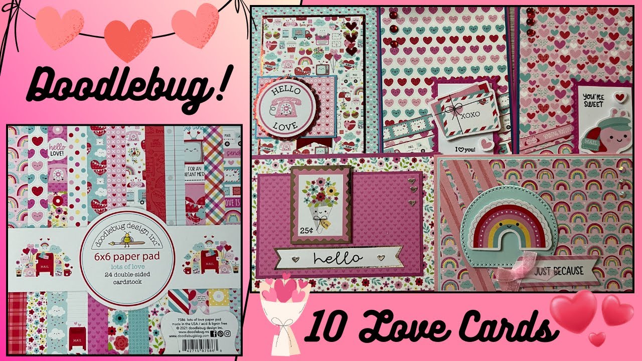 Doodlebug Design❣️ - 10 love cards ❤️