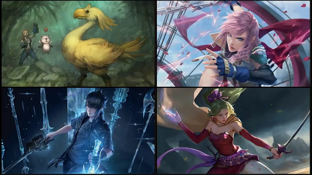 Choco vs Lightning vs Noctis vs Terra | Final Fantasy Commander Animated