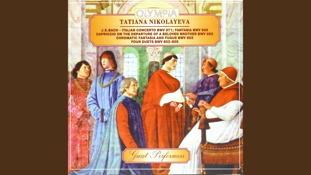 Capriccio on the Departure of a Beloved Brother (B flat major, BMW 992)