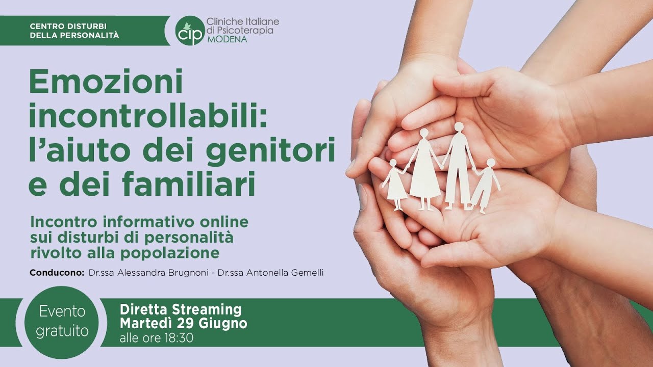 Emozioni incontrollabili: l’aiuto dei genitori e dei familiari