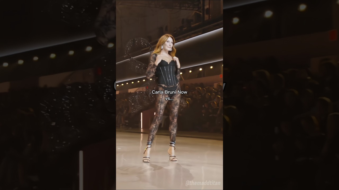 Supermodel Carla Bruni Now vs 90s #shorts #fashion #supermodels #runway #90s