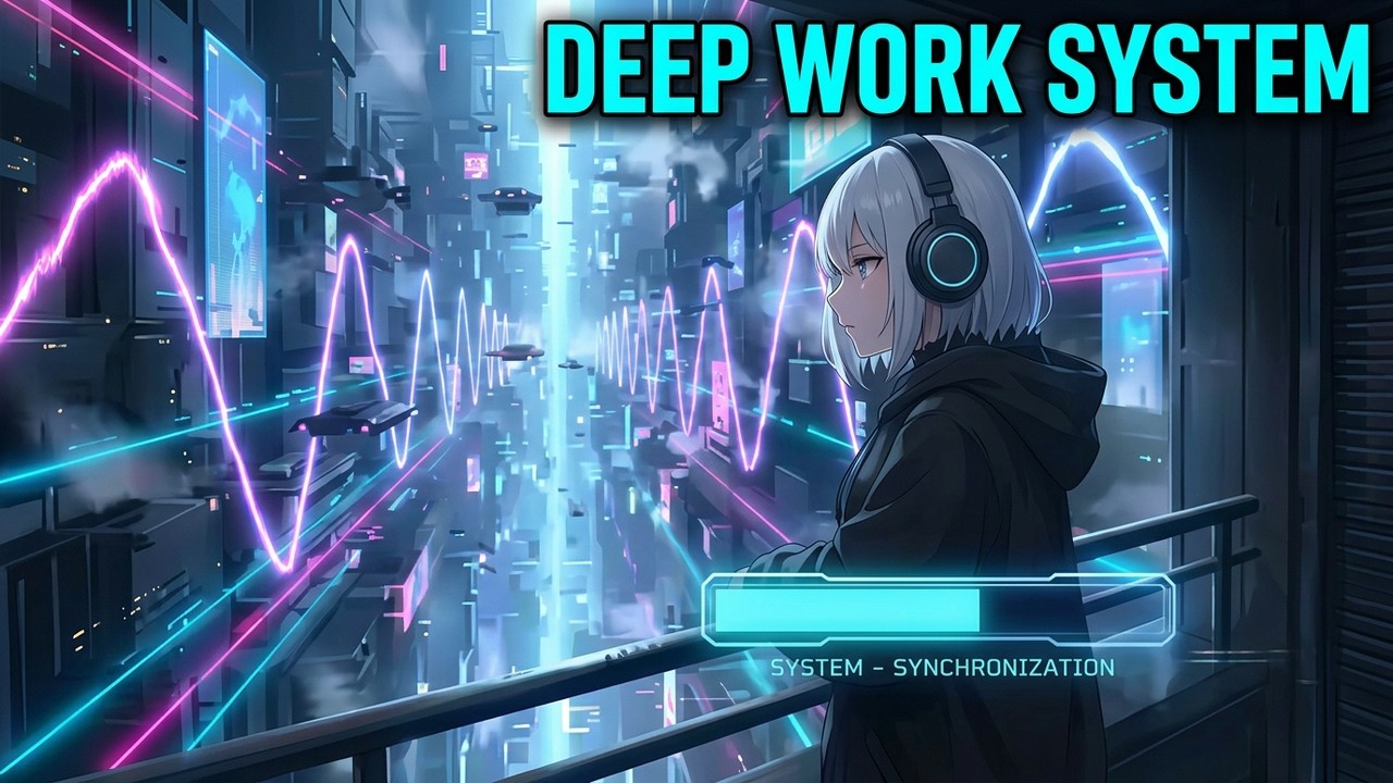 Cyberpunk LoFi Vol. 2 – Cyberpunk Deep Work System [72 BPM + 40Hz]