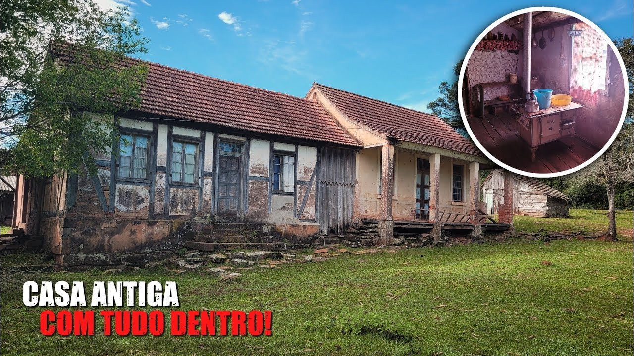 CASA ANTIGA COM TUDO DENTRO. PARECE QUE ALGU&Eacute;M AINDA MORA AQUI!