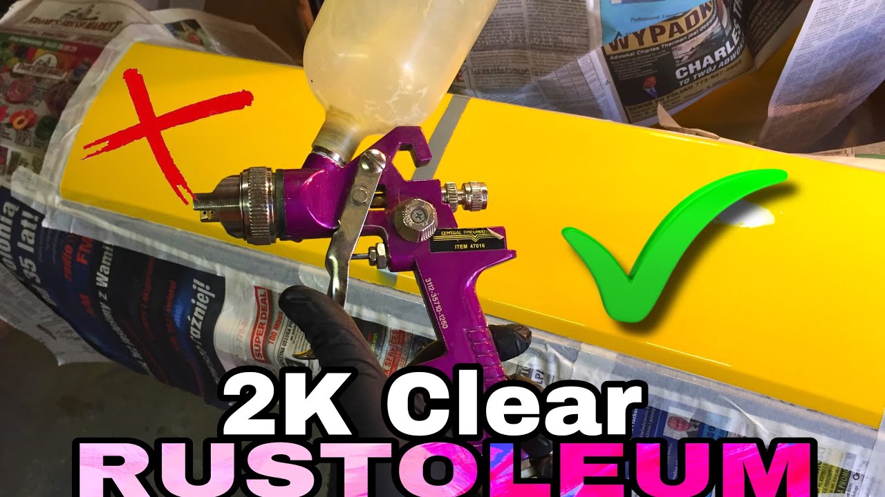 2K Clear Coat  Over Rustoleum Paint JOB! Do you need to Sand before Spraying clear?