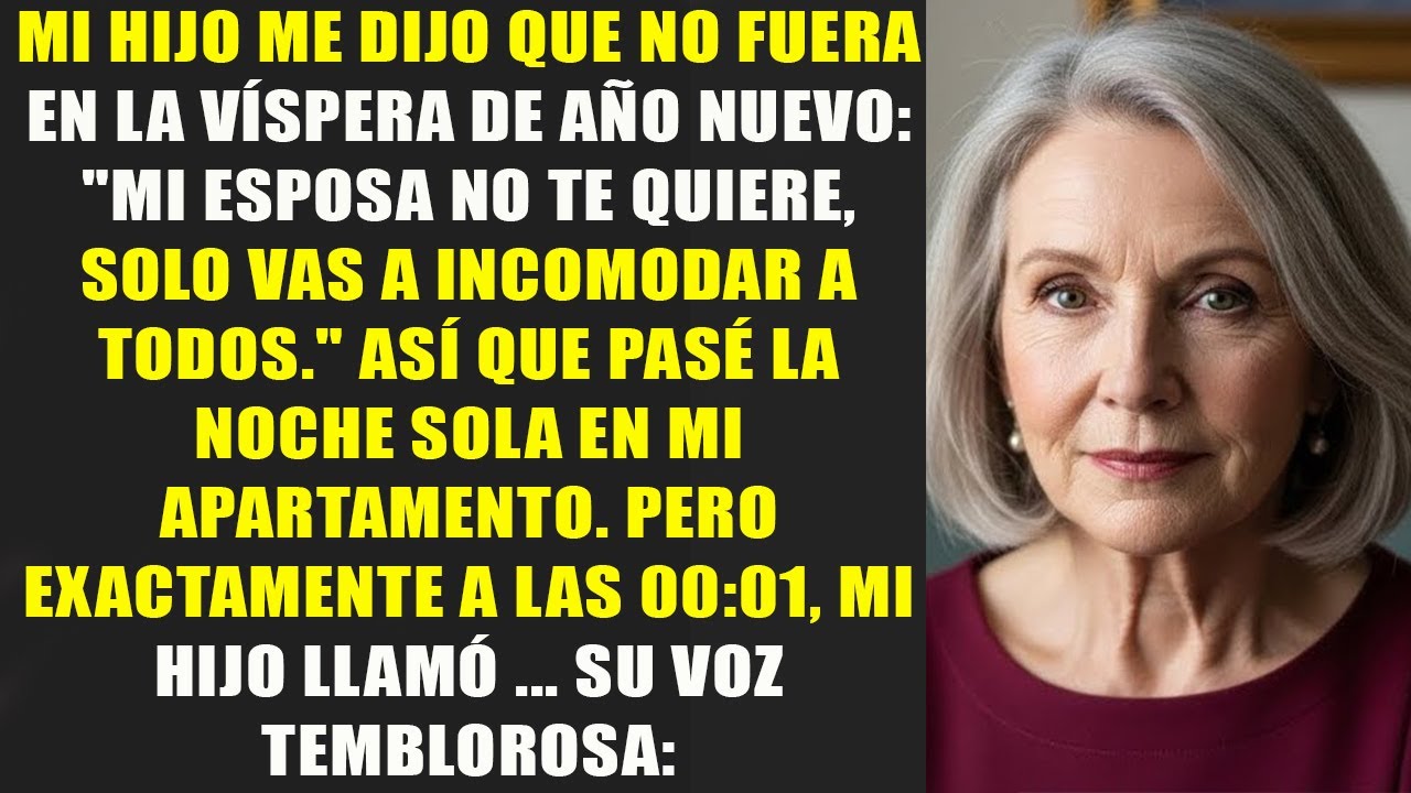 Mi hijo me prohibió ir a Año Nuevo… días después descubrió que me volví millonaria
