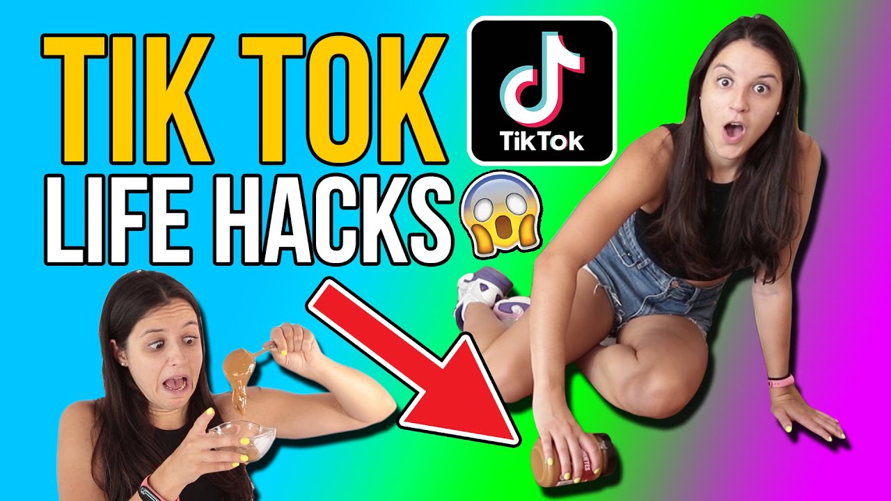 PROBANDO 4 LIFE HACKS de TIKTOK muy DIVERTIDOS - TIKTOK HACKS
