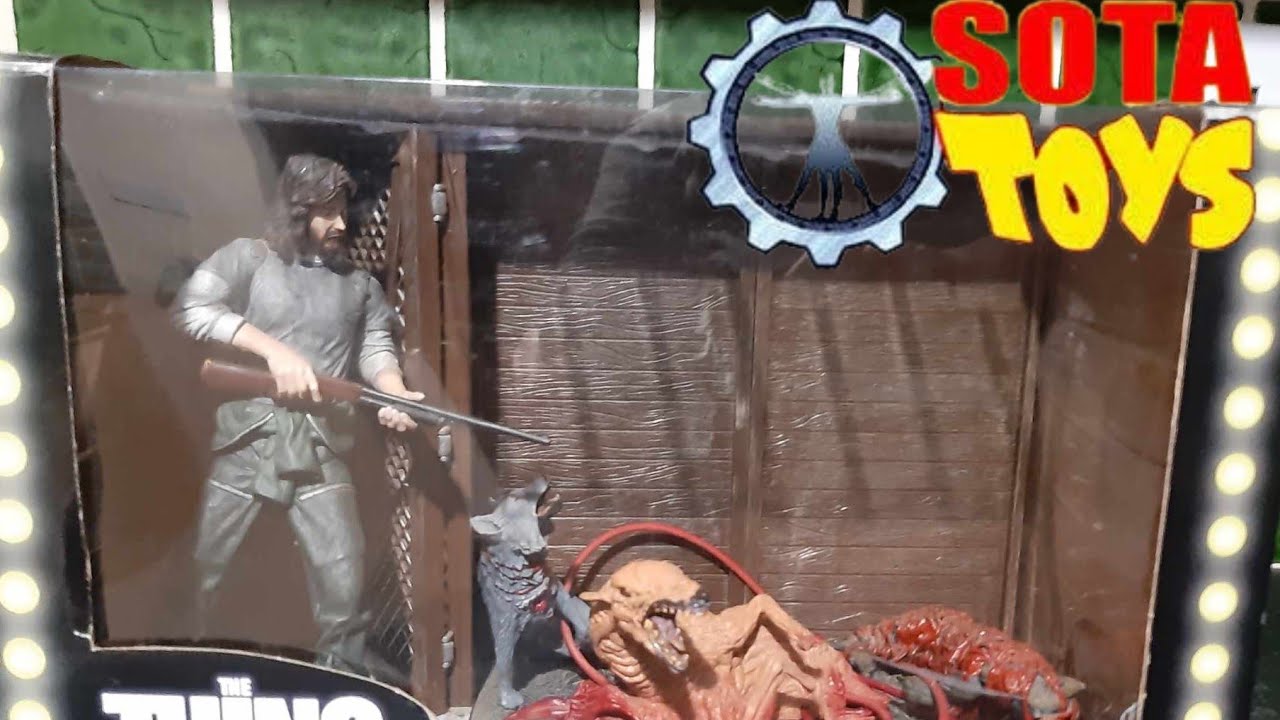 SOTA toys John Carpenter's the Thing Kennel Diorama review