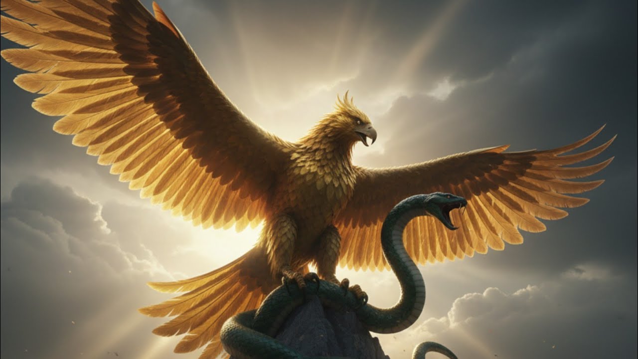 Garuda vs Giant Snake 🐍 | Epic Battle of the Sky | Cinematic 4K Animation