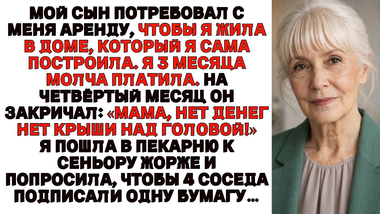 Мой сын потребовал с меня аренду за дом, который я построила Нет денег нет крыши над головой Тогда я