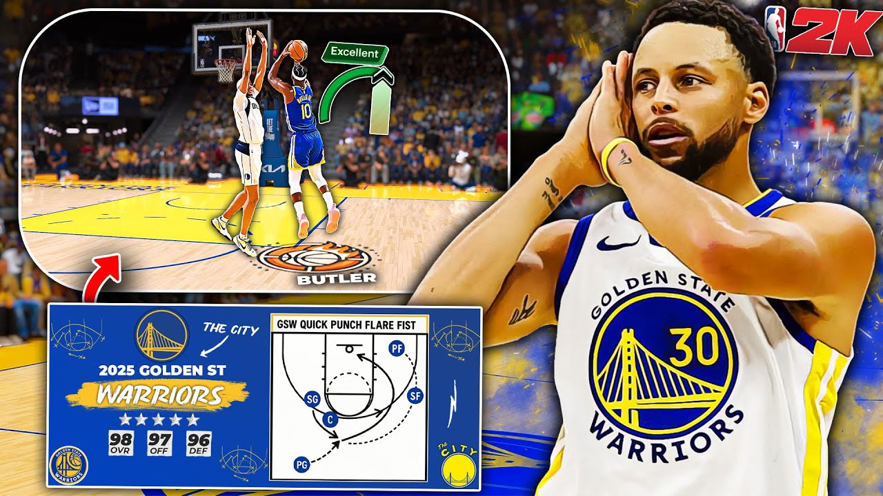 Run The Warriors Unstoppable Motion Offense, But In NBA 2k25!