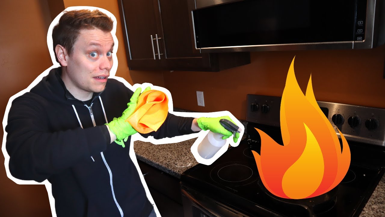 How To Clean Up A Grease Fire / Cleaning Vlog #5