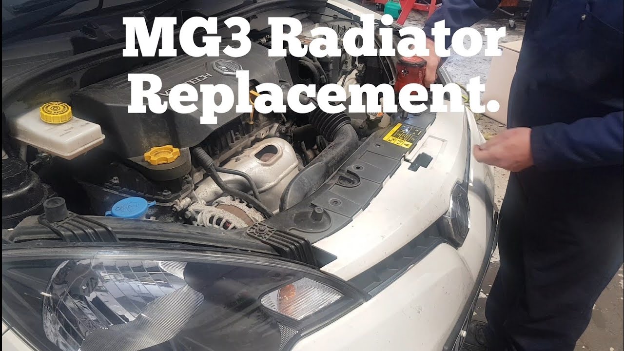MG3 Radiator Replacement Without Degassing The Air Conditioning.