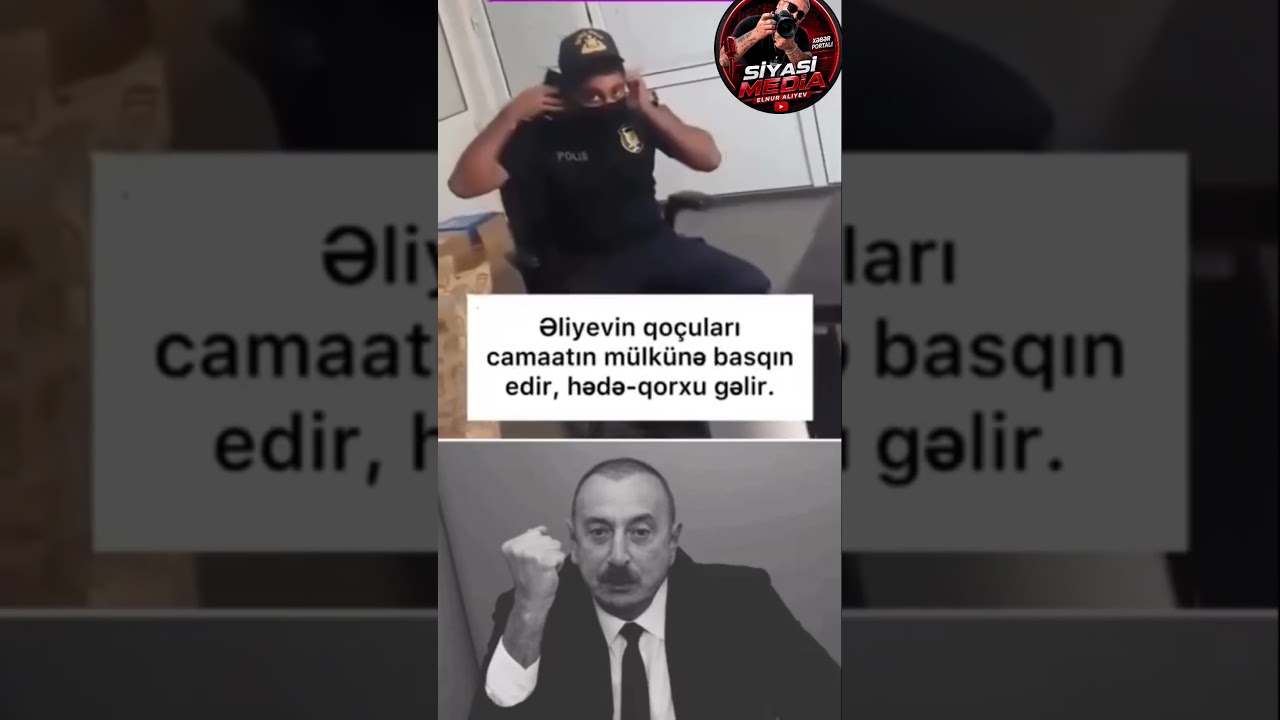 Əliyevin qocuları polisləri insanları şərləmək ilə məşquldu.