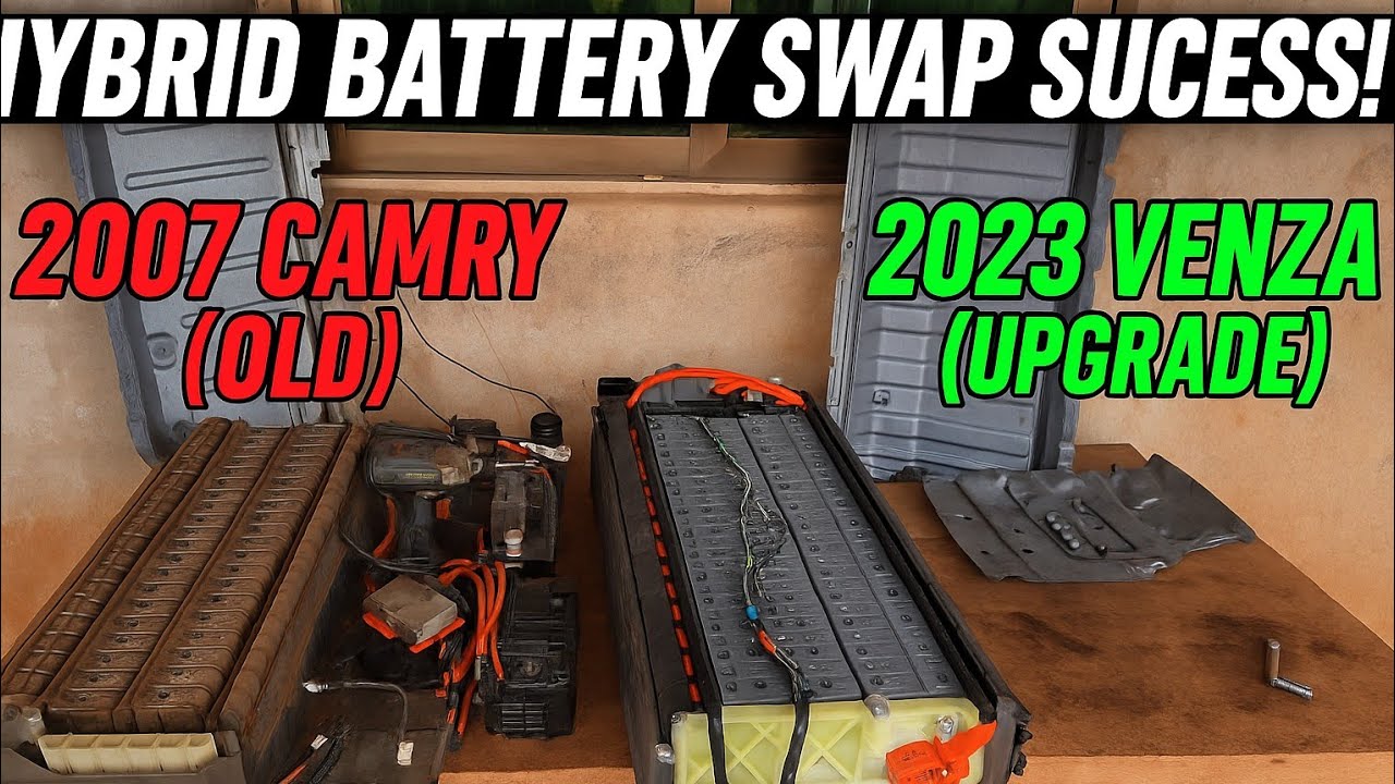  Toyota Camry Hybrid Gets 2023 Venza Battery Upgrade | Cross-Border Repair Story P0A7F P0A80 