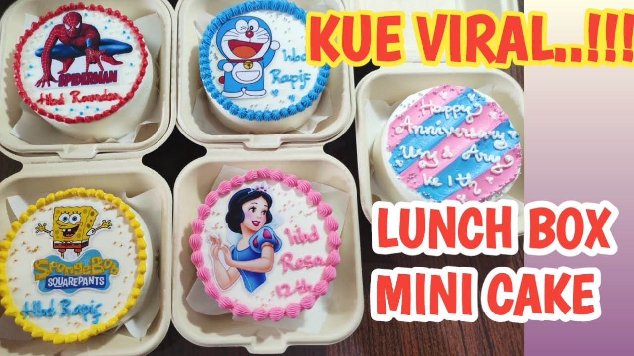 lunch box mini cake | kue viral