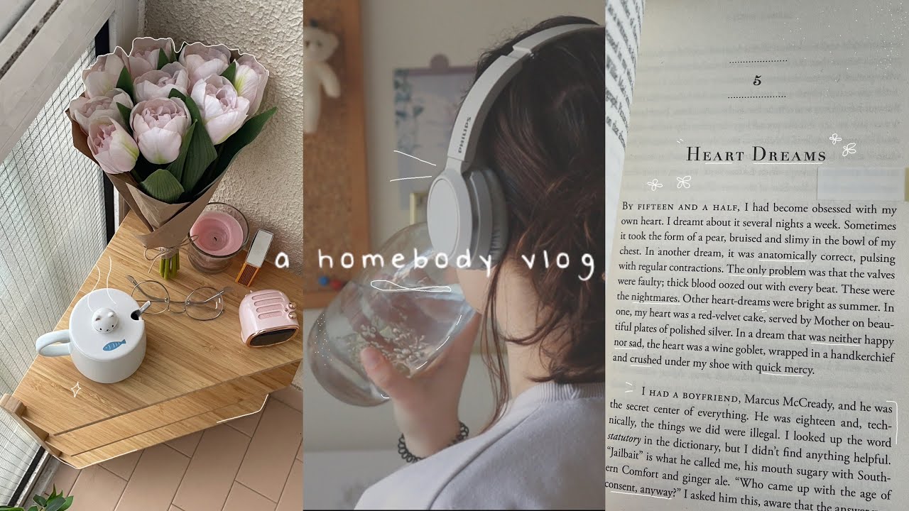 a cozy homebody vlog 💌 spring cleaning & getting out of a slump