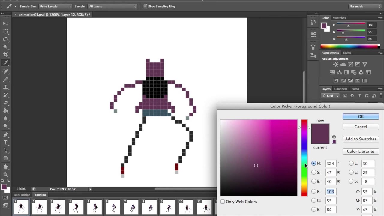 Animating Pixel Art in Photoshop
