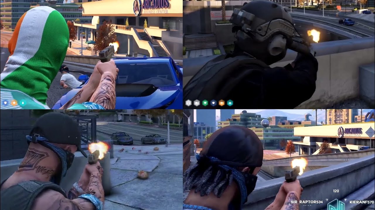 Besties and Manor have EPIC 6v6 Drive-by Sh*otout (All POVs) | GTA RP NoPixel 4.0
