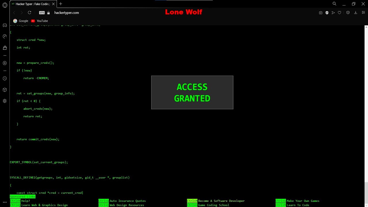 Fun Websites #2: Hacker Typer