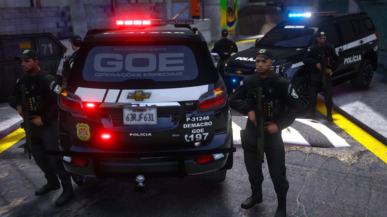 Группа специальных операций G.O.E. вторгается в фавелу PCSP | Полиция GTA 5
