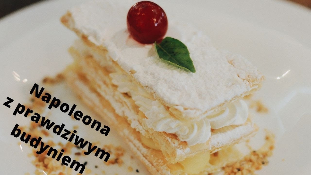 Napoleonka z domowym budyniem