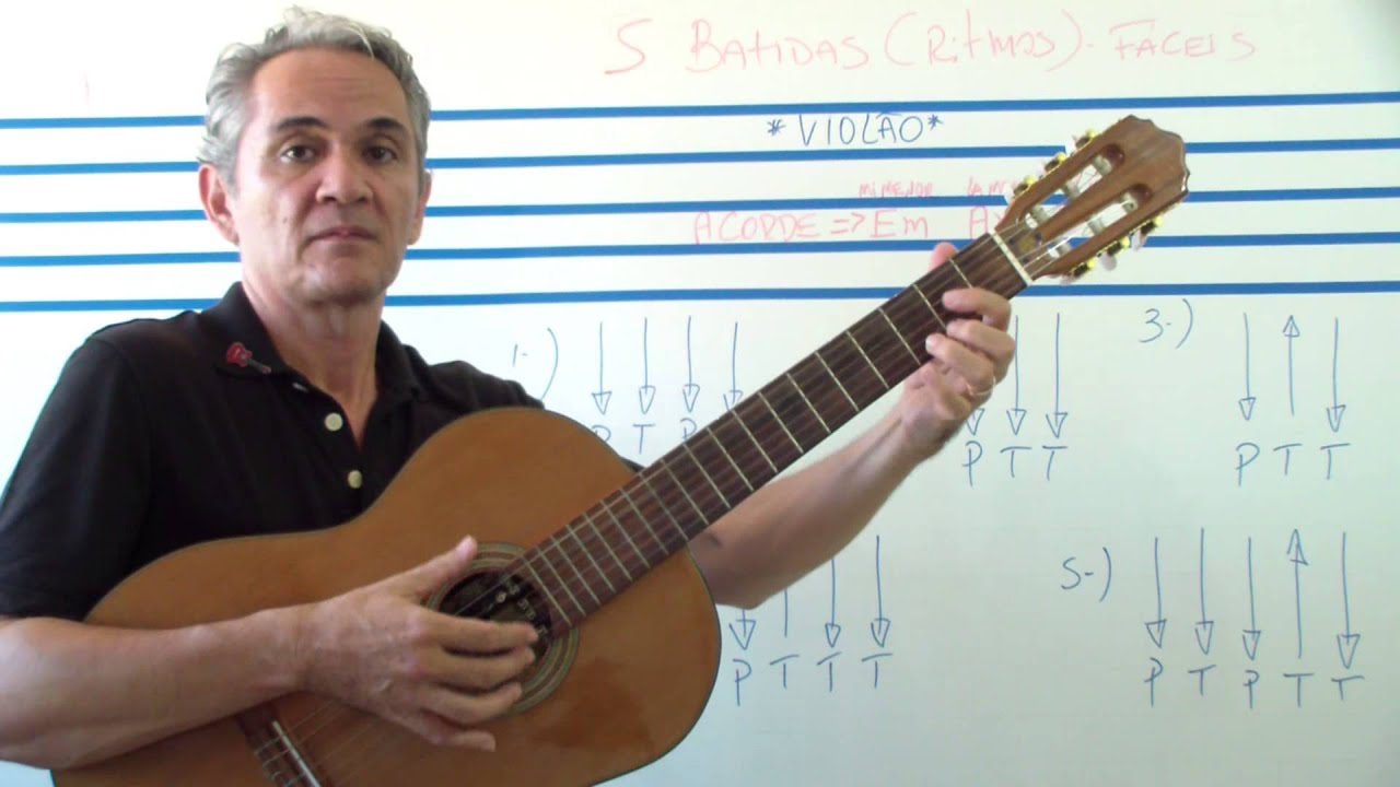 VIOLÃO -5 Batidas fáceis (exercícios)